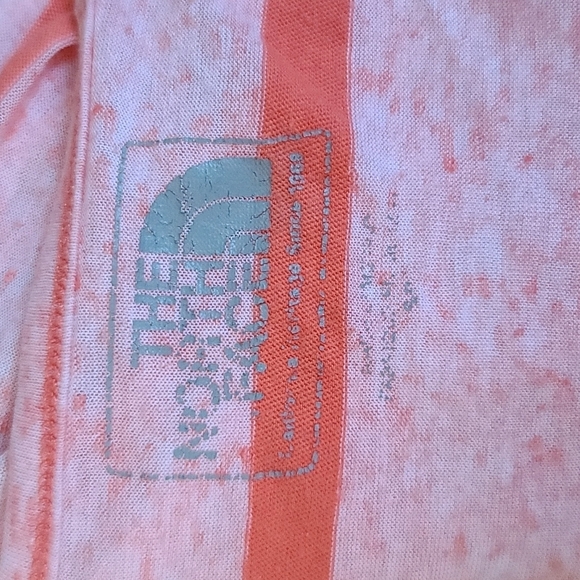 The North Face Shirt Size Small Orange Striped - Picture 2 of 4